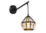 Wandleuchte Lois Schwarz/Messingfarben Wandlampe