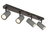 Strahler Robby Grau/Schwarzchrom max. 35 Watt