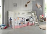 Spielbett Scott ca. 90x200 cm Weiß