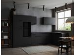 Eckküche Oliver o. Geräte ca. 340x172cm Dunkelgrau