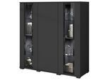 Highboard Caro ca. 120x122 cm Schwarz
