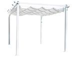 Pergola Lazio ca. 345x246x395 cm Weiß