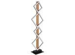LED-Stehleuchte Dustin Opal/Schwarz max. 35 Watt
