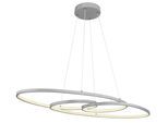 LED-Hängeleuchte Spira Silberfarben max. 39 Watt