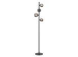 Stehleuchte Lisib in Schwarz/Chrom max. 10 Watt