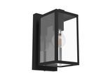 Außenwandleuchte Budrone Klar/Schwarz max. 40 Watt Wandlampe