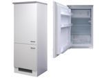 Kühlschrank-Umbauschrank Wito B: 60 cm Weiß / Grau