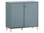 Aktenschrank Serie 500 Blau ca. 100,1x92,6x41cm