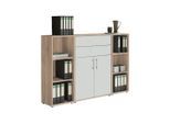 Aktenschrank Office Edition Sw Set 13 Weiß/Sonoma Eiche