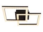 LED-Deckenleuchte Sapena Klar/Schwarz max. 20 Watt Deckenlampe