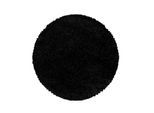 Hochflorteppich Sydney 3000 Schwarz Ø ca. 120cm