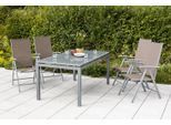 Gartensessel Amalfi klappbar verstellbar Metall/Textil