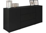 Sideboard Berlin 150 Schwarz ca. 150x68x38,5cm