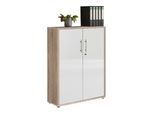 Aktenschrank Office Edition Weiß/Sonoma Eiche