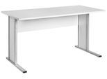 Schreibtisch "Serie 4000" ca 140x65 cm , hellgrau