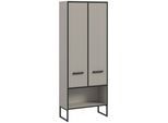 Hochschrank Bagno Kaschmir/Schwarz