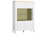 Vitrine Lazio Weiß B: 110,4 cm