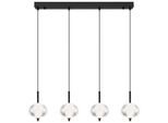 LED-Hängeleuchte Aida Klar/Schwarz max. 23 Watt