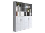 Aktenschrank Office Edition Sw Set 11 Grau/Weiß
