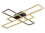 LED-Deckenleuchte Dakari Schwarz/Goldfarben max. 30Watt Deckenlampe