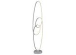 LED-Stehleuchte Spira Opal/Silberfarben max. 39 Watt