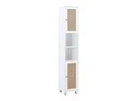Hochschrank Lisa Naturfarben Weiß ca. 32x180x30 cm
