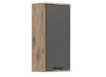 Hängeschrank Mason ca. 37x77x24 cm Eiche/Grau