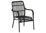 Loungesessel Rizal Schwarz