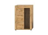 Vitrine Jam ca. 86x60x35 cm Eiche Wotan