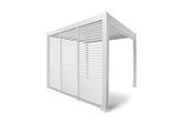 Pergola-Seitenteil Mirador ca. 123x238 cm Alu Weiß