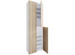 Schuhschrank LONA Weiß ca. 70x220x40cm