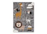 Kinderteppich Zoo 2 in Grau ca. 160x230cm