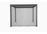Pergola-Lamellenwand ca. 123x240 cm Anthrazit