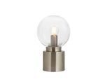 Tischleuchte Marka in Nickelfarben max. 25 Watt