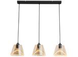 LED-Hängeleuchte Jom Schwarz/Bernstein max. 18 Watt