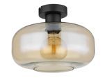 Deckenleuchte Giuseppe in Schwarz max. 40 Watt Deckenlampe