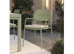Gartenstuhl Verde Hellgrün/Salbeigrün Aluminium