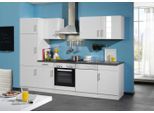 Küchenblock Nevada IV m. Geräten Weiß Hochglanz