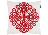 Zierkissen Ruby in Rot/Weiß ca. 45x45cm