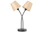 Tischleuchte Asia Schwarz/Eiche max. 6 Watt