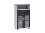 Midischrank Niko Anthrazit/Silber