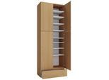 Schuhschrank Lona XXL ca.70x200x39cm Buchefarben