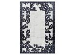 Flachwebeteppich Fiesta Creme/Schwarz ca. 160x230cm