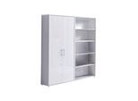 Aktenschrank Office Edition Sw Set 1 hoch Grau/Weiß