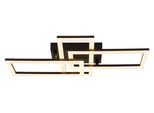 LED-Deckenleuchte Sapena Klar/Schwarz max. 24 Watt Deckenlampe