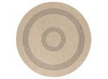 Outdoorteppich Comilla Beige/Schwarz Ø ca. 120cm