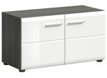 Sitzbank Salsa ca. 80x44x37cm Weiß/Rauchsilb.