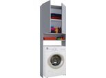 Waschmaschinenschrank LONA Grau ca. 64x182x27cm