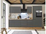 Küchenblock Marleen m. Geräten Grau B: ca. 310 cm