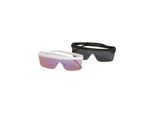 Sonnenbrille URBAN CLASSICS "Urban Classics Unisex Sunglasses Rhodos 2-Pack", Damen, schwarz, weiß, Sonnenbrillen Sonnenbrille